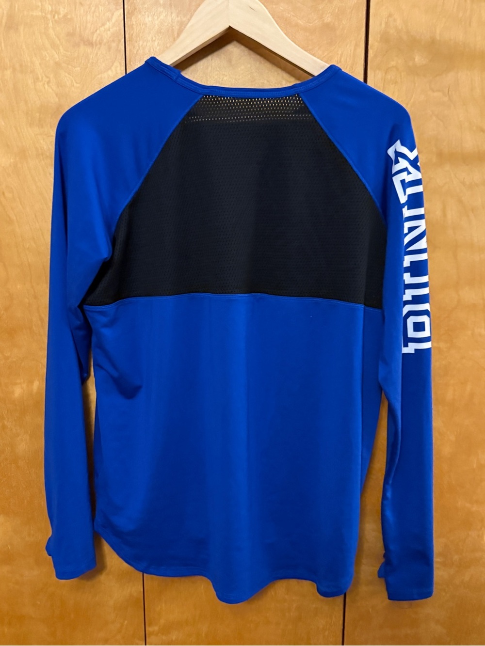 Victoria's Secret PINK Raglan Activewear Shirt Top Long Sleeve Mesh Back Size XS